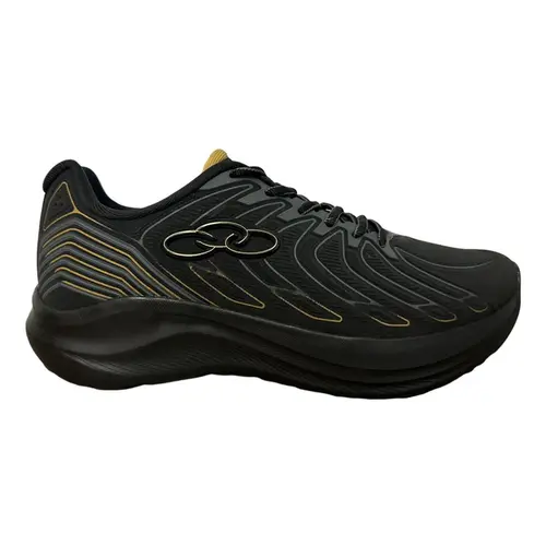 TÊNIS 435383 OLYMPIKUS PRETO DOURADO